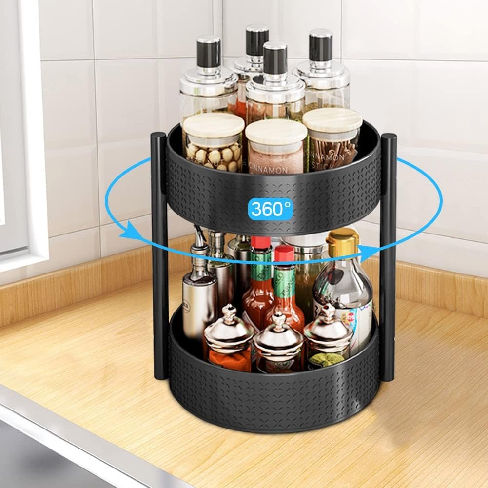 Organizador De 2 Niveles Giratorios 360° Lazy Susan - Imagen 4