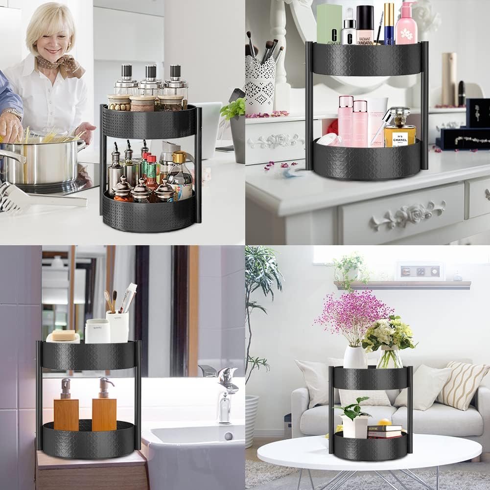 Organizador De 2 Niveles Giratorios 360° Lazy Susan - Imagen 3