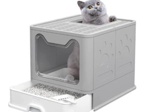 Baño Cerrado De Gato Con Bandeja Extraíble y Pala De Regalo