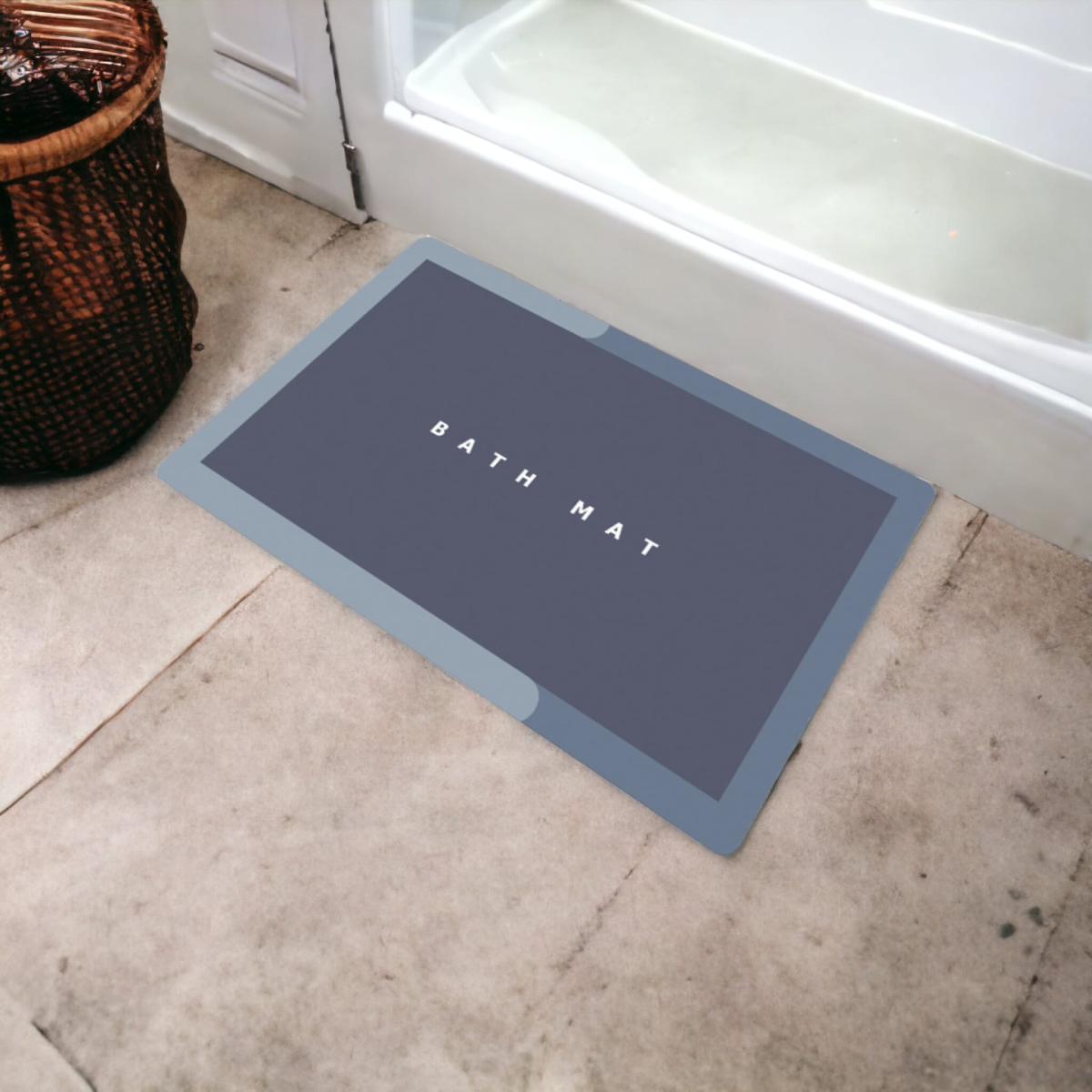 Alfombra de Baño Super Absorbente Antideslizante 60x40cm (Azul) - Imagen 2
