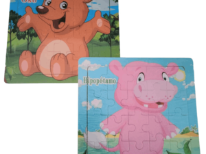 Set 4 Puzzles de Madera 15cm x 15cm