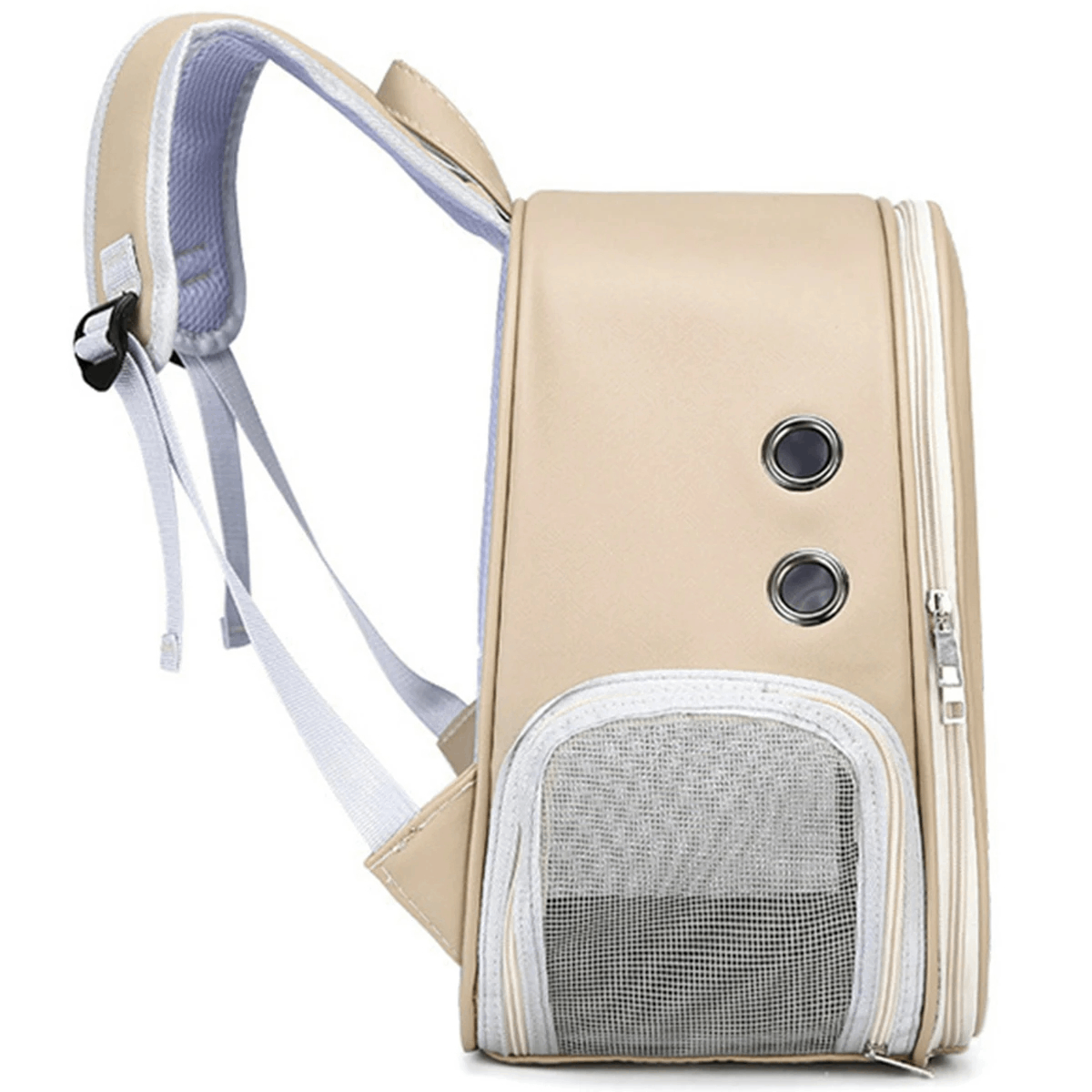 Mochila Transportadora Para Gato En Cuerina - Imagen 6