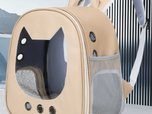 Mochila Transportadora Para Gato En Cuerina
