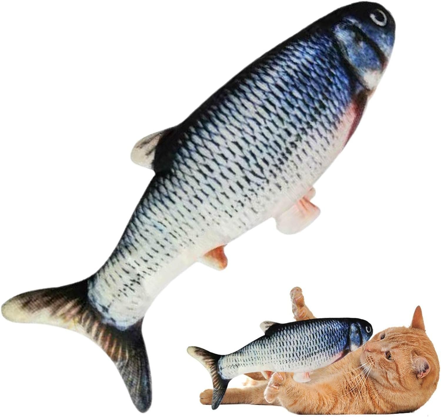 Juguete Pescado Con Movimiento Para Gato Recargable USB - Imagen 2