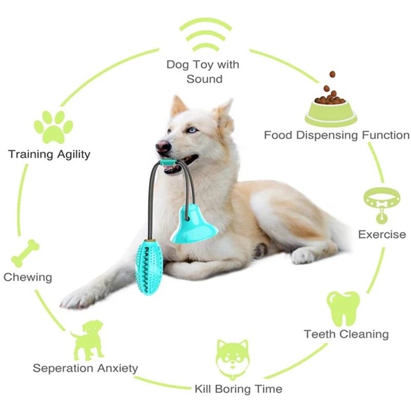Juguete Dental Con Ventosa Para Perro - Imagen 3