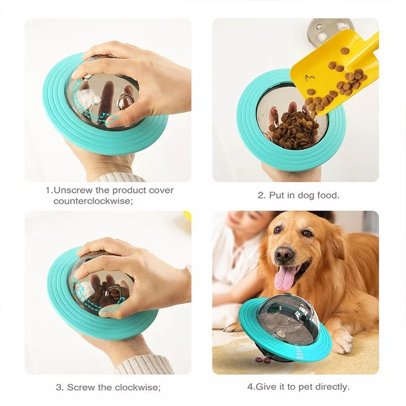 Juguete Interactivo Dispensador De Alimentos Para Perro - Imagen 4
