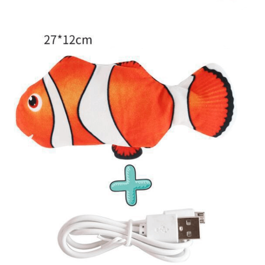 Juguete Pescado Con Movimiento Para Gato Recargable USB - Imagen 4