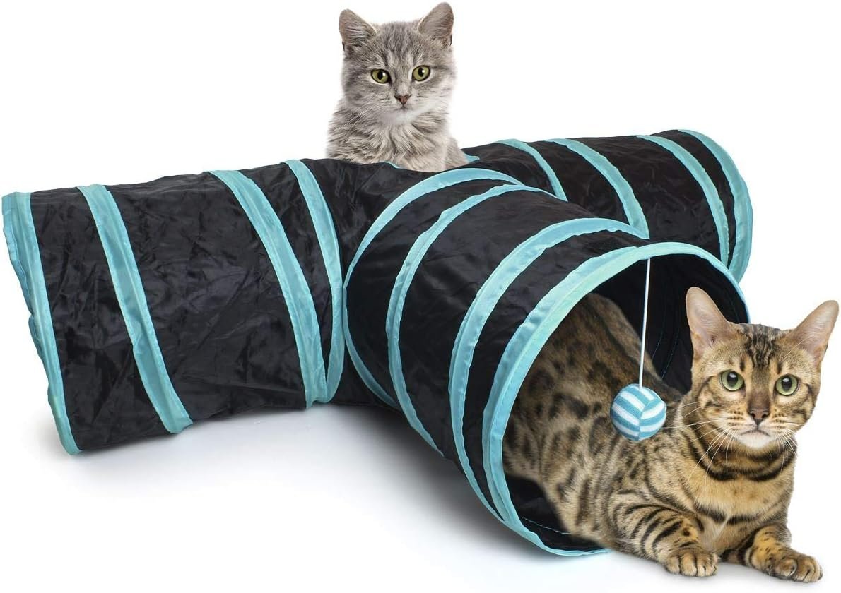 Túnel Para Gato Plegable En Forma de T