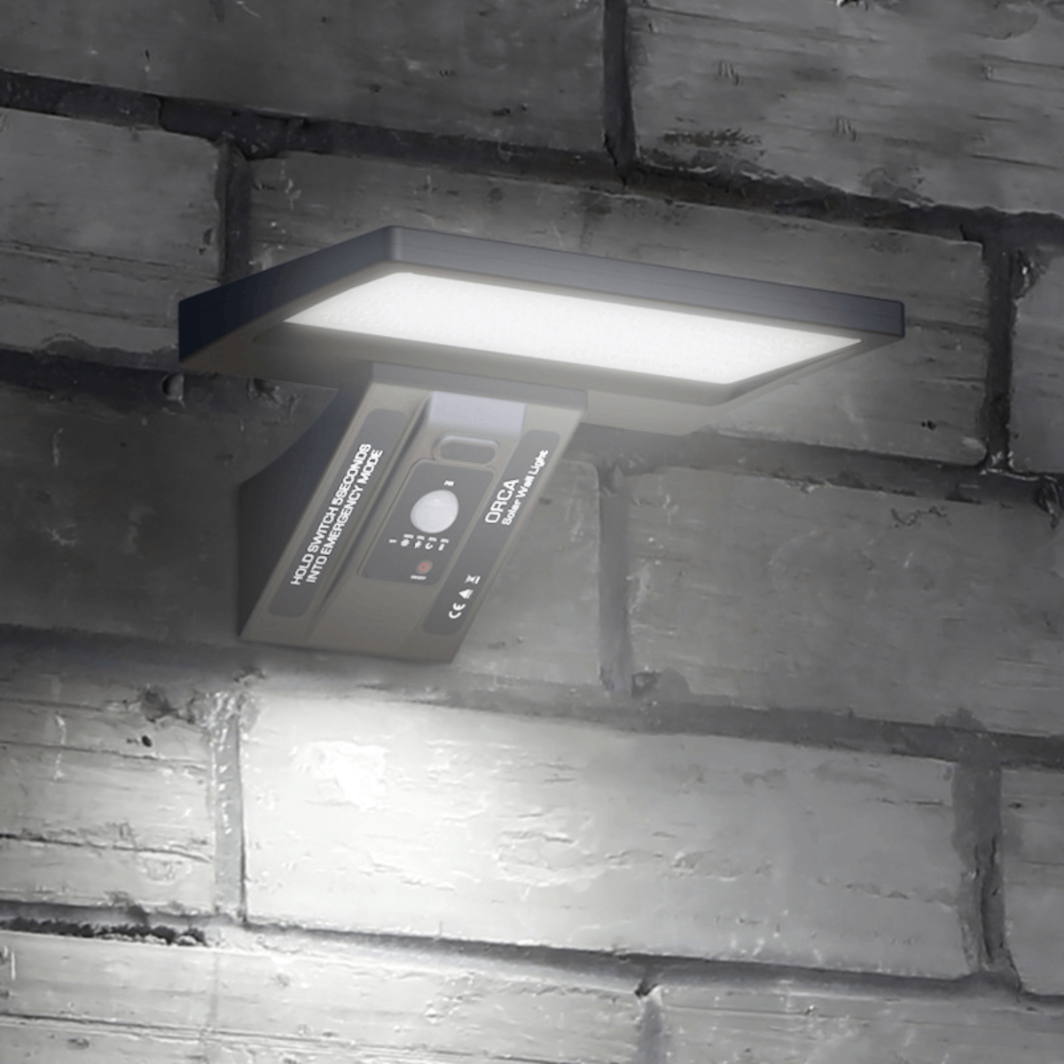 Foco Solar Exterior 80W Con Panel Integrado y Sensor y Carga USB - Imagen 2