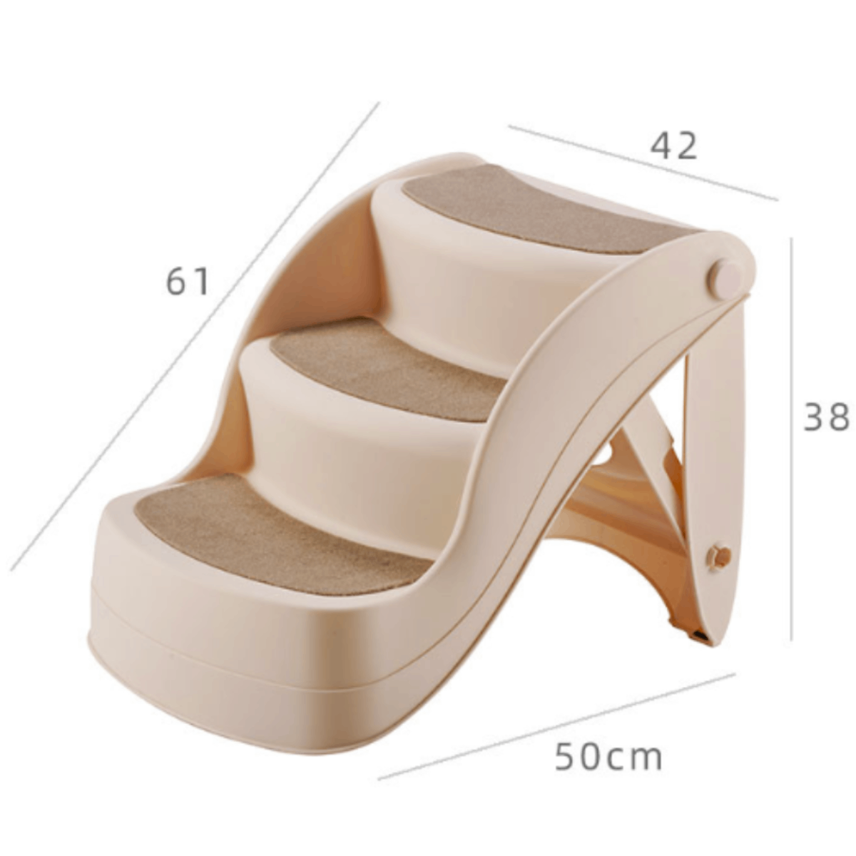 Escalera Plegable Antideslizante Perro Gato 38cm alto - Imagen 2