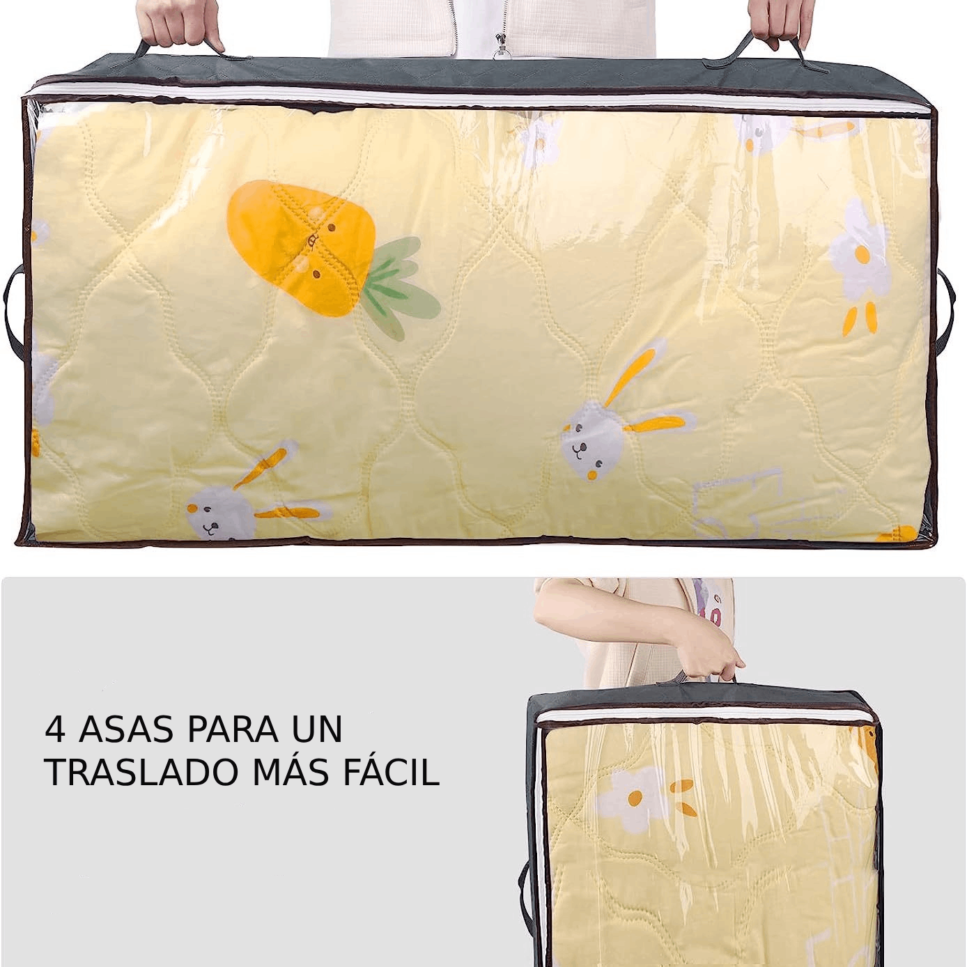 Organizador De Ropa Bajo Cama - 90 Litros - Imagen 3