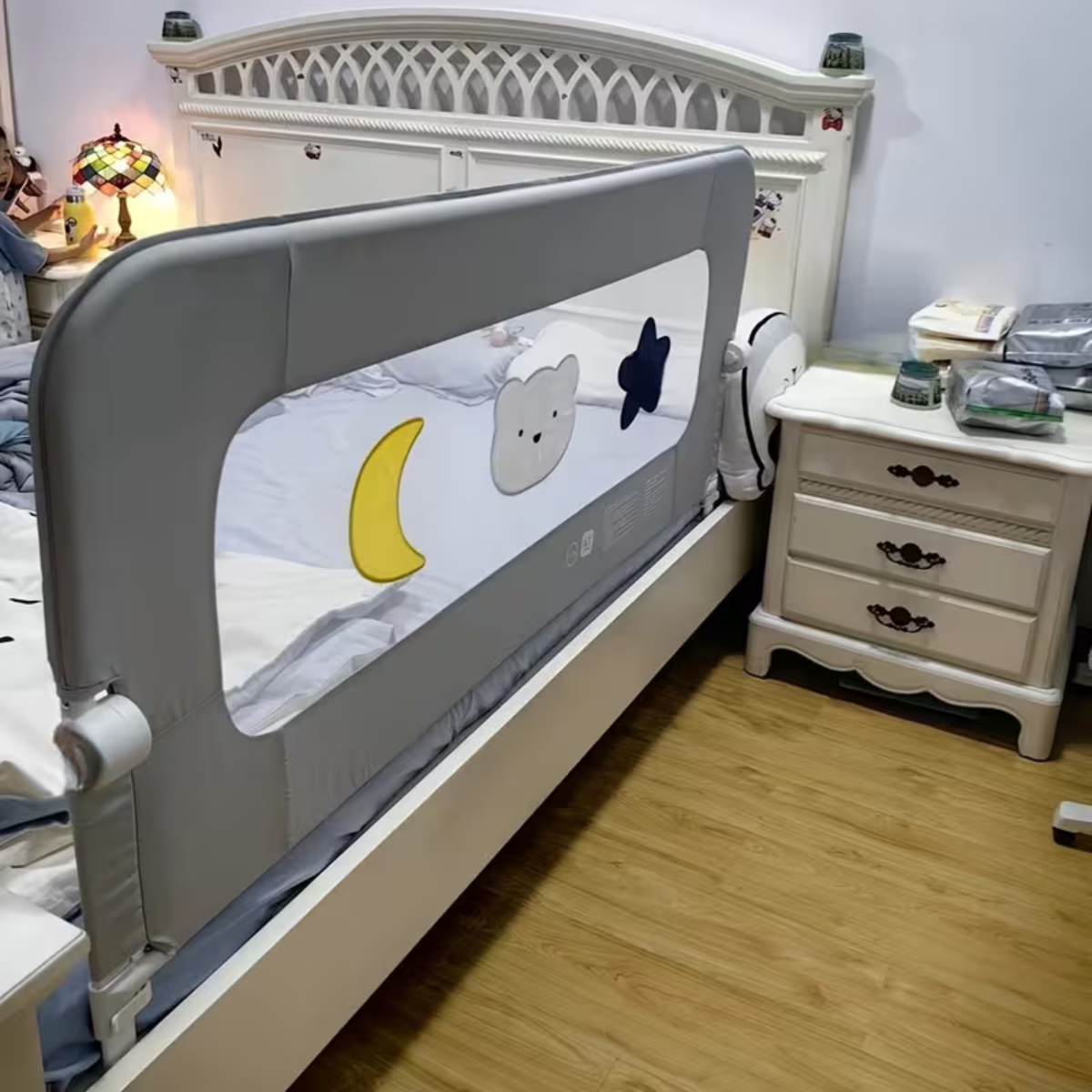 Baranda Seguridad Sommier Cuna Cama Infantil 150cm Plegable - Imagen 2