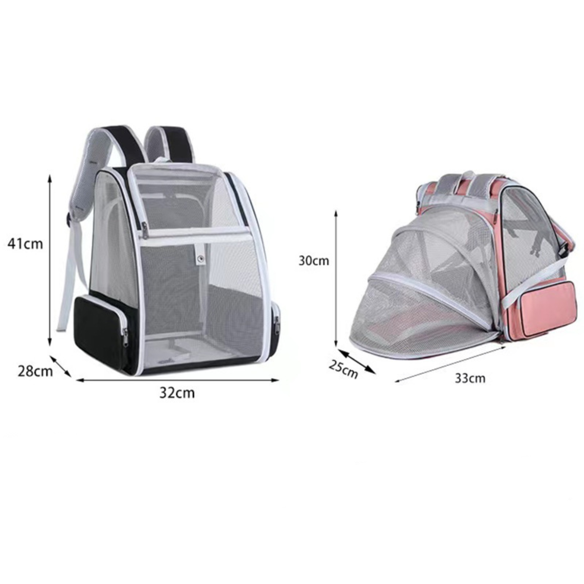 Mochila Transportadora Para Gato Perro Mascotas Expandible - Imagen 3
