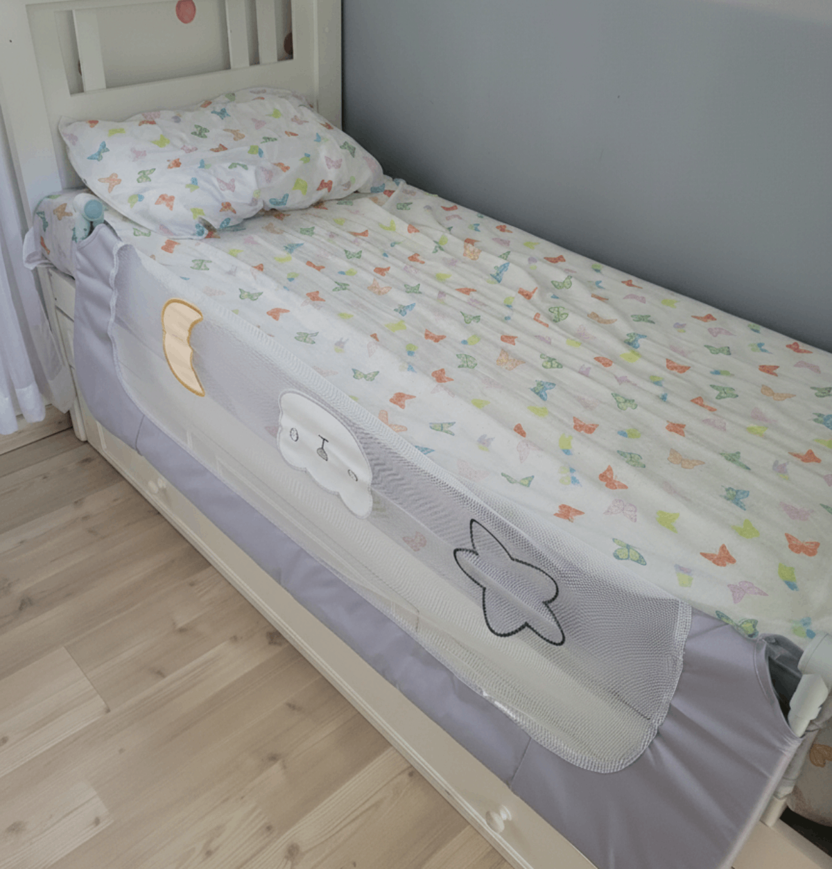 Baranda Seguridad Sommier Cuna Cama Infantil 150cm Plegable - Imagen 5