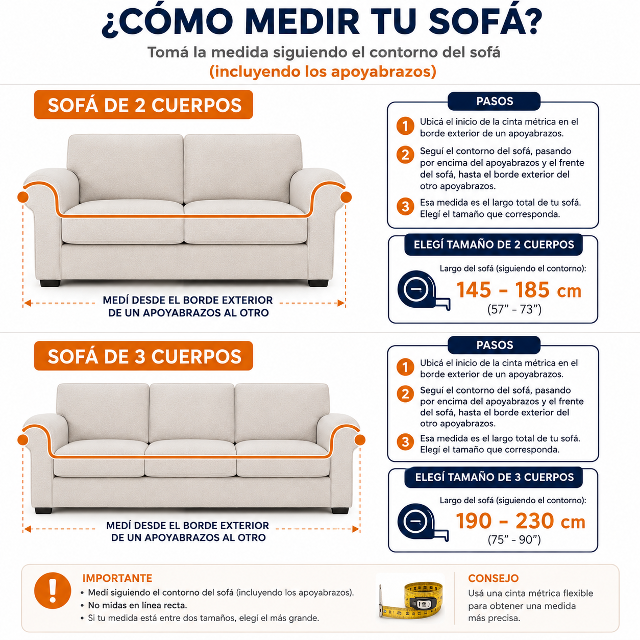Cubre Sofá Elastizado Repelente al agua 2 cuerpos - Imagen 5