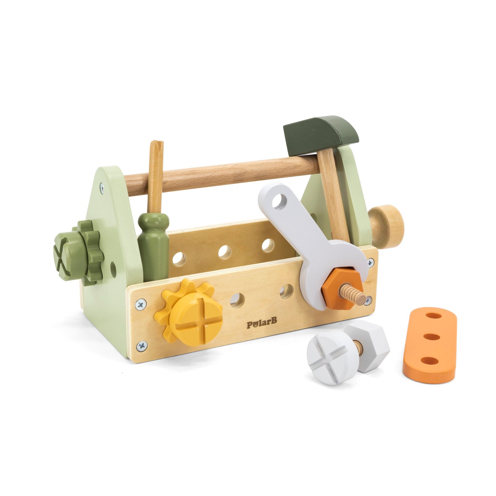 Set Herramientas Madera Niños PolarB 16 Piezas