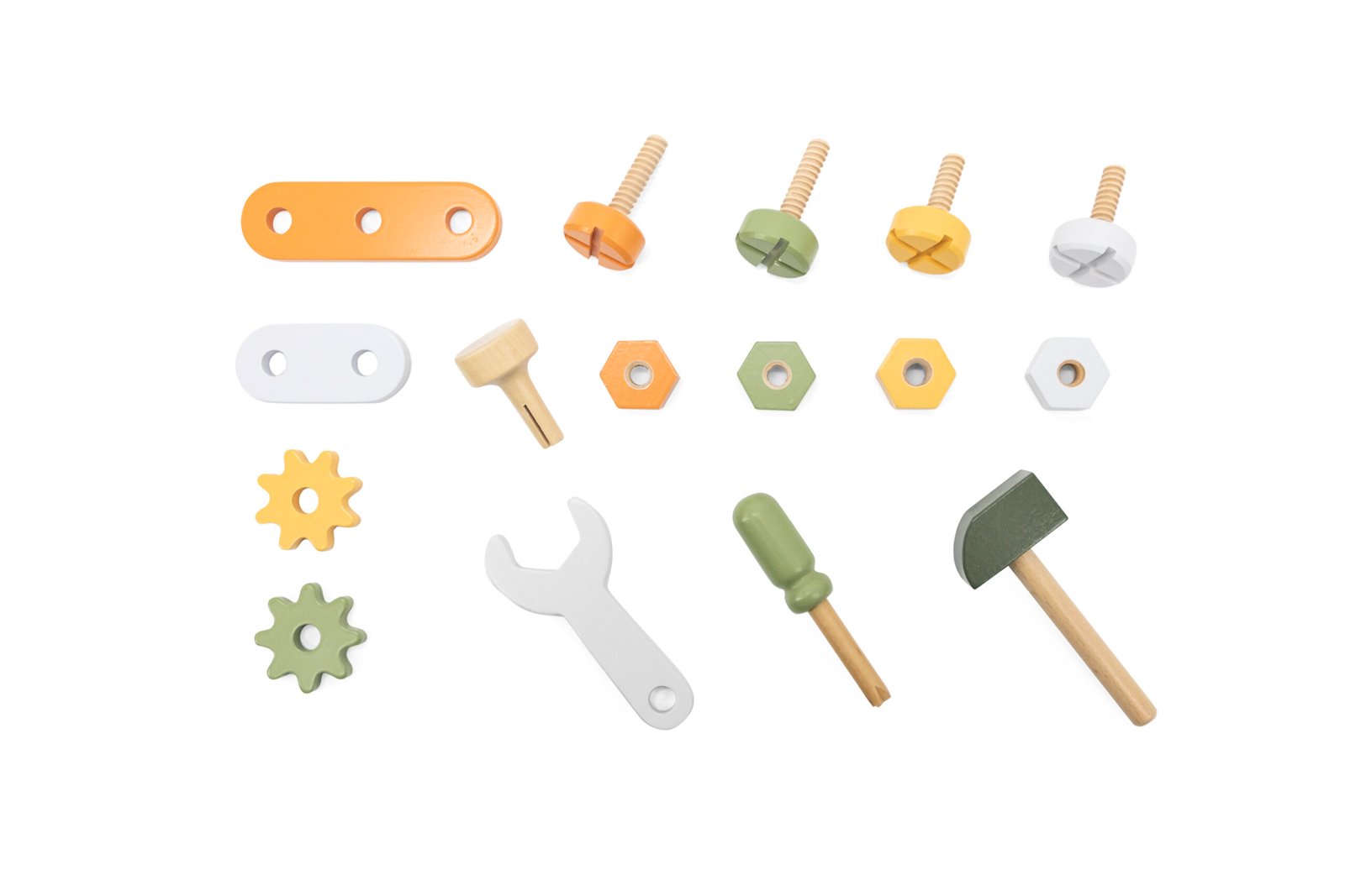 Set Herramientas Madera Niños PolarB 16 Piezas - Imagen 2