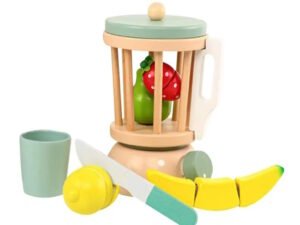 Licuadora De Madera Infantil Con Accesorios