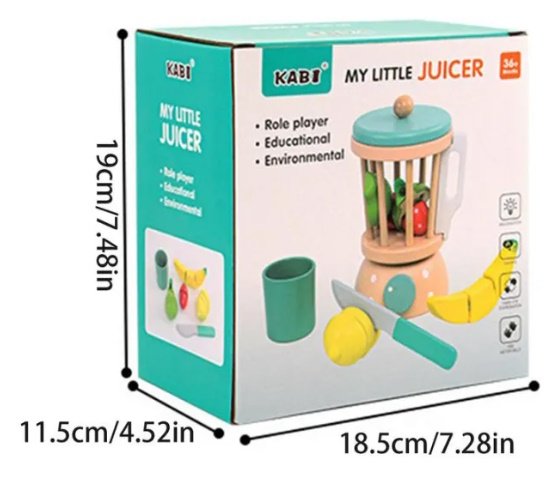 Licuadora De Madera Infantil Con Accesorios - Imagen 2