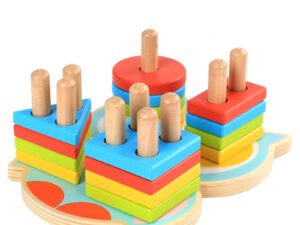 Juego Encastre Madera 16 Piezas Niños