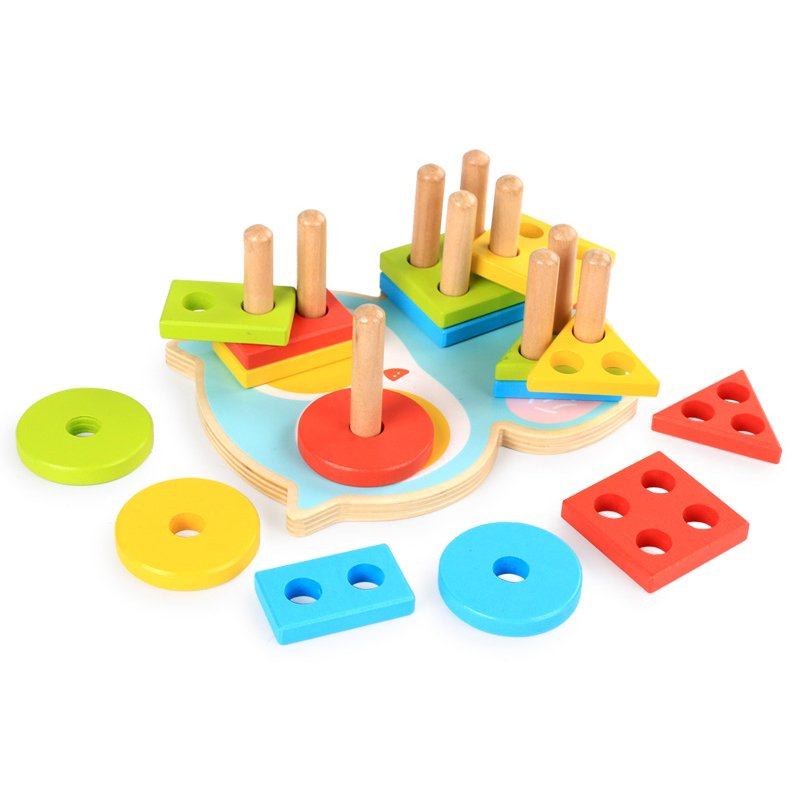 Juego Encastre Madera 16 Piezas Niños - Imagen 2