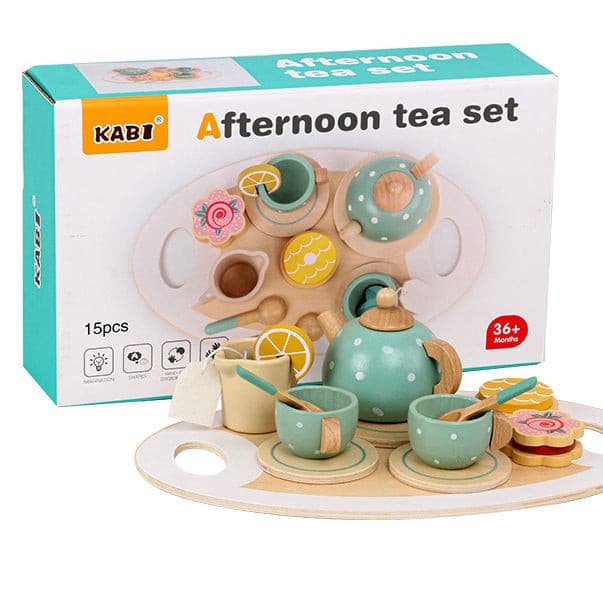 Juego De Te Madera Infantil Colores Pasteles