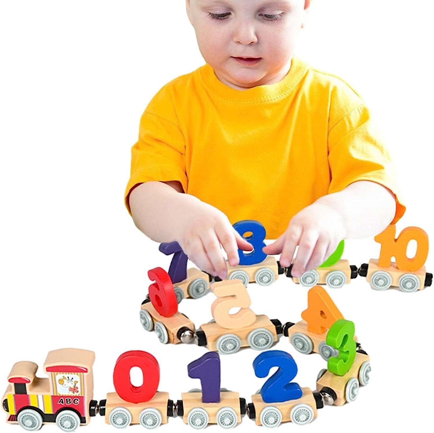 Tren Magnético Madera Educativo Niños