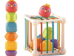 Cubo Sensorial Didáctico Con Piezas Encastrables